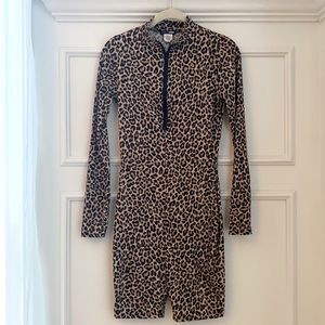 Fashionova Leopard Biker Short Romper